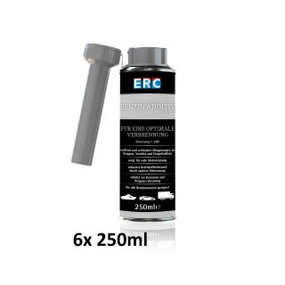 6 x 200 ml ERC Benzin Additiv, für eine Anwendung, Benzinmotoren 
