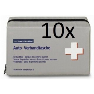 10 x KFZ Verbandtasche Holthaus MHD 2-2028  mit Maske