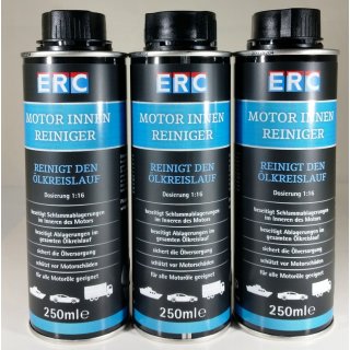 3 x 250 ml ERC-Motorinnenreiniger/ Motorspülung