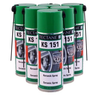 6 x 400 ml Tectane Keramikspray KS 151/  ABS Bremsspray-40&deg;c bis 1400&deg;C