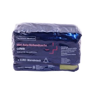 MHD 6-2028 KFZ Mini 3in1 Holthaus Warnweste-Dreieck-Verbandstasche Din 13164-2022