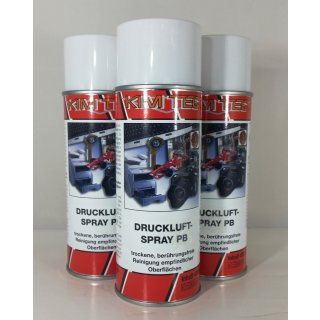 3x Druckluftspray  P/B 400ml