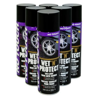 6 x 500ml No Touch Wet`n Protect Reifenpfleger Glanz, tyre Finishing