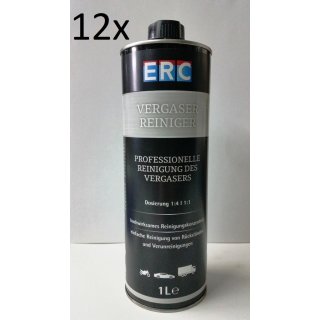 12x 1L ERC Vergaser-Reiniger zur Anwendung in professionalen Werkstätten