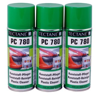 3 x 400ml Tectane Kunststoffpflege Spray PC 780
