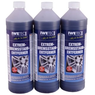 3 x 1l Iwetec EXTREM Felgenreiniger Spezial Reiniger für Alu/Stahlfelgen